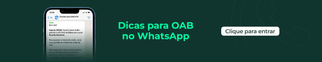 Dicas para OAB no Whatsapp